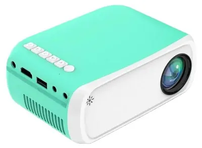 Produktbild von Mini Beamer - T4 LED-Projektor - WLAN WiFi - 1080p-Unterstützung - Integrierter Akku - Tragbar - Heimkino - Grün