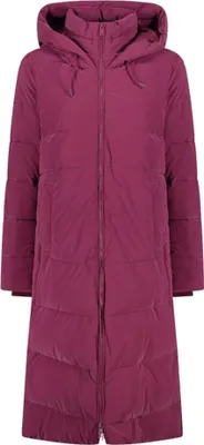 Produktbild von Damen Winterjacke mit integrierter Kapuze, lange Ausführung, aus Synthetik, Farbe Rosa