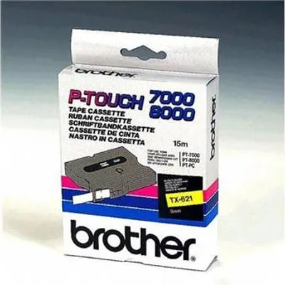 Immagine prodotto di Brother TX621 Schriftbandkassette Brother  9mm gelb/schwarz  TX621