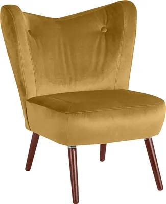 Produktbild von Max Winzer Sessel Sari - Samtvelours mais - Maße: 70 x 69 x 86 cm