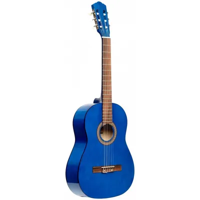 Image de Stagg SCL50-BLUE 4/4 guitare classique avec table en tilleul, bleu