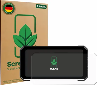 Produktbild von 2x ScreenLeaf Schutzfolie für Vtopek MT26 6.25" nachhaltiger Displayschutz Display Schutz Folie Klar Transparent
