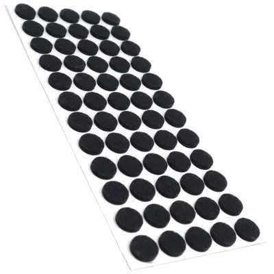 60 Filzgleiter, selbstklebend, Ø 14 mm, schwarz, 3,5 mm