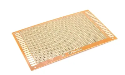 Produktbild von BerryBase Lochrasterplatine 9x15cm mit einseitiger Kupferauflage