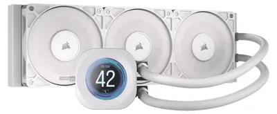Produktbild von CORSAIR WAK NAUTILUS 360 LCD White, 360mm Radiator