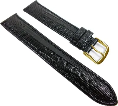 Produktbild von Minott Teju-Print Ersatzband Uhrenarmband Kalbsleder Band schwarz 22147G-XL, Anstoß:14 mm