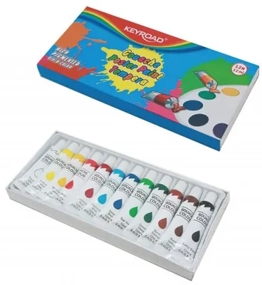 Produktbild von Keyroad Temperafarben 12 Farben