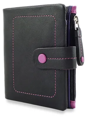 Obrázek produktu pro Visconti dámská peněženka z přírodní kůže černá RFID 11,5x9 cm