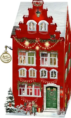 Produktbild von Aufstell-Adventskalender - Happy Christmas Home (mit LED)