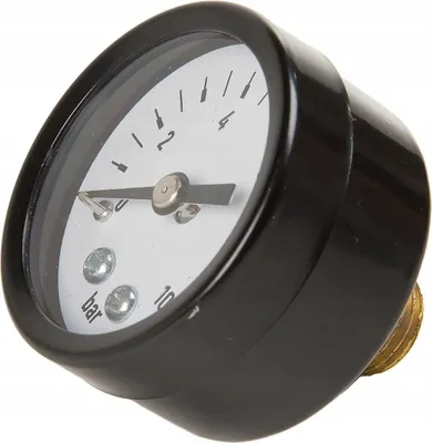 Produktbild von IBO Manometer 0-10 bar 1/4 Zoll Außengewinde | Druckmessung | Messung von Wasserdruck | für die Druckminderer |