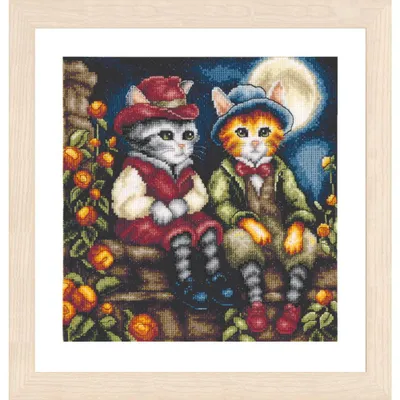 Produktbild von Lanarte Kreuzstich Stickpackung "Fantasy: Sonntagsgarderobe", Zählmuster, 20x20cm
