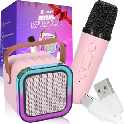 Zdjęcie produktu dla Mini Zestaw Do Karaoke Mikrofon + Głośnik Bezprzewodowy Z Bluetooth