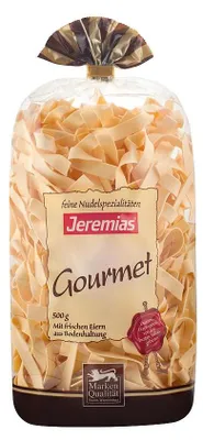 Immagine prodotto di Jeremias tagliatelle 8mm arrotolate gourmet con uova fresche 500g