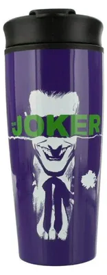 Produktbild von The Joker - "Straight Outta Arkham" Reisebecher, 450ml CD1607 (Einheitsgröße) (Grün/Violett/Weiß)
