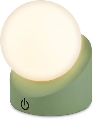 Produktbild von Mini LED Tischlampe Akku USB Aufladbar Kabellos IP54 Dimmbar Touch 10cm Grün