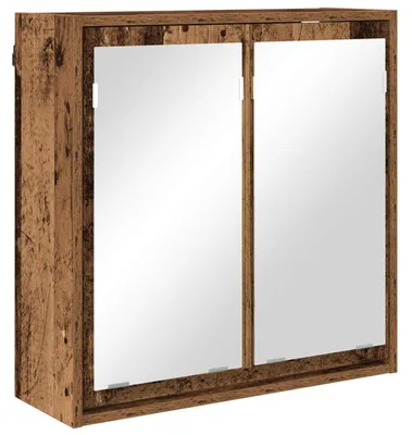 Zdjęcie produktu dla vidaXL Szafka łazienkowa z lustrem z drewna odzyskanego 60 x 20 x 60 cm materiał drewnopochodny