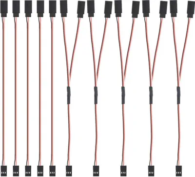 Produktbild von MMOBIEL 10x 5 3-polige RC Servo-Verlängerungskabel / 5 Servo Y Kabel für Servo