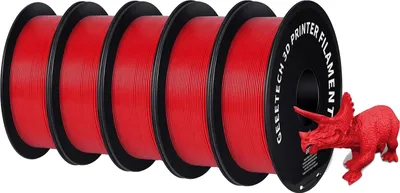 Obrázek produktu pro 3D filament, materiál PETG, průměr 1,75 mm, červený