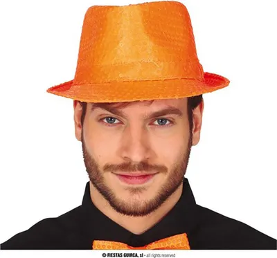 Obrázek produktu pro Guirca, klobouk s flitry, model "Gangster", univerzální velikost