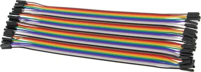 Produktbild von 40 Stück Breadboardkabel weiblich/weiblich (20cm)