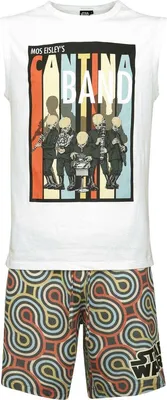 Produktbild von Star Wars Schlafanzug Herren Cantina Band multicolor S