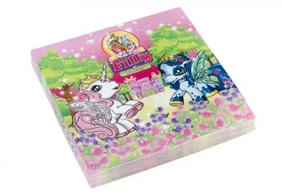 Produktbild von Filly Fairy Design Papierservietten 33 x 33 cm, 20 Stück