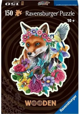 Immagine prodotto di Puzzle in legno Renard Coloré, 150 pezzi, 15 figurine in legno Whimsies,  Ravensburger