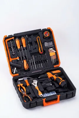 Produktbild von Kraft&Dele KD3357 Akku Bohrschrauber im Koffer mit Zubehör
