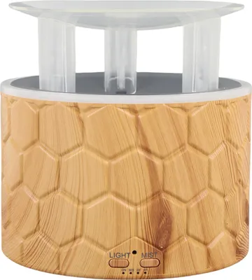 Zdjęcie produktu dla Nawilżacz biurkowy 400ml Dyfuzor olejków eterycznych do aromaterapii z lampką nocną, automatycznym wyłącznikiem do sypialni, wtyczką UE 100-240V