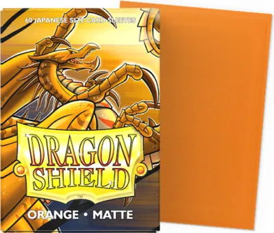 Produktbild von Dragon Shield Small Sleeves - Orange Matt (60 Sleeves)