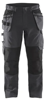 Produktbild von Blakläder Service Bundhose mit Stretch und Nageltaschen 1496 1330 in div. Farben, Farbe:mittelgrau/schwarz, Größe:C54