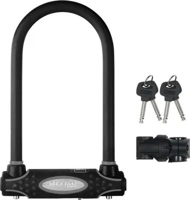 Produktbild von Fahrrad U-Schloss Master Lock 8195EURDPROCOLWR, Gehärteter Stahl, 13 mm Bügel, 11 cm Breit, Rot
