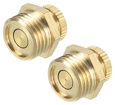 Imagen del producto de Válvula de purga para compresor de aire - Rosca G 1/4 pulgada - 14 x 14 mm - Latón - 2 unidades