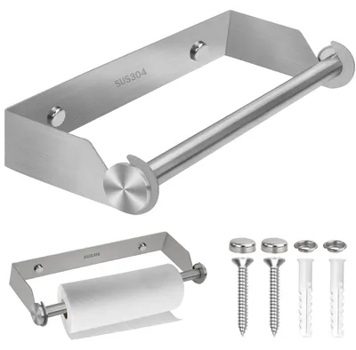Küchenrollenhalter Edelstahl 28 cm silber