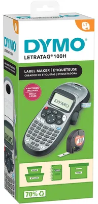 Produktbild von LetraTag LT-100H (silber, mit ABC-Tastatur, 2174577)