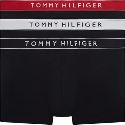 Produktbild von Tommy Hilfiger Herren 3er Pack Boxershorts Trunks aus Baumwolle mit Stretch, Meh