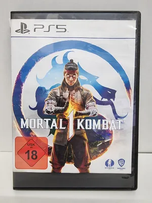 A video game case for Mortal Kombat 1 on PS5.