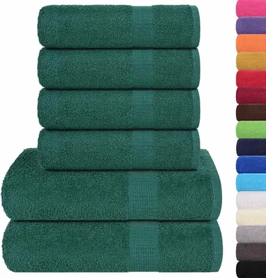Immagine prodotto di Set di asciugamani 6 pezzi FROGN Verde mela 360 g/m²