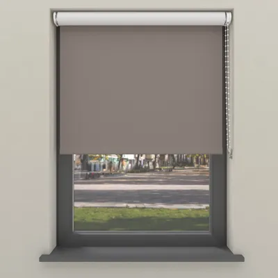 Produktbild von Cocoon Home Rollo Klemmfix ohne Bohren 180x190 - Verdunkelnd - Zement