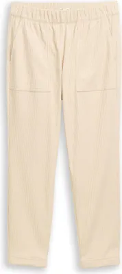 Produktbild von Tom Tailor Cordhose Loose Slim mit elastischem Bund, seitlichen Eingriffstaschen und Fake-Taschen