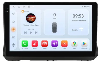 Obrázek produktu pro Autorádio, multimediální přehrávač s videem, navigační systém, kompatibilní s modely Dacia Sandero Stepway / Renault Taliant pro roky 2021-2025, model QS8, kód AHDC2