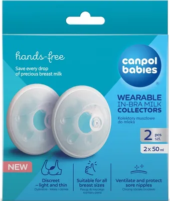Produktbild von Canpol Babies Kolektory muszlowe do mleka 1/700,  2 sztuki
