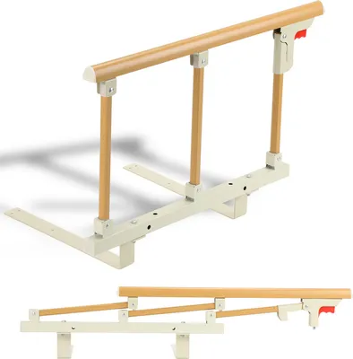 Image de SWANEW Barrière de lit pliable pour personnes âgées, barrière de lit, protection contre les chutes 70x40cm