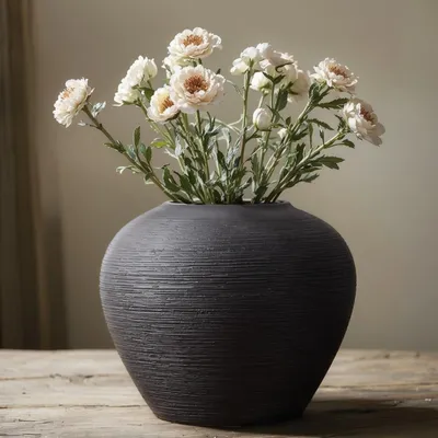 Image de Vase en céramique rustique pour décoration intérieure