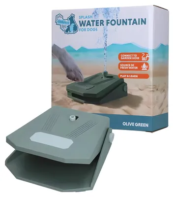 Produktbild von CoolPets Wasserfontäne Splash Water Fountain olivgrün
