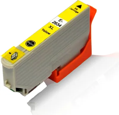 Produktbild von 1x kompatible Tintenpatrone für Epson Expression Premium XP-620 XP-625 XP-700 XP-710 XP-720 XP-800 XP-810 XP-820 C13 T2634 4010 T2634 Yellow 12,5 ml