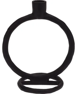 Produktbild von Schwarzer Aluminium-Kerzenständer 19 cm
