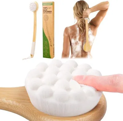 Image de Brosse dorsale en bambou 44 cm, souple