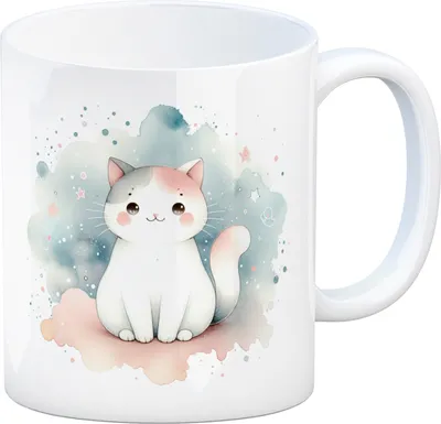 Produktbild von süße Katze Kaffeebecher