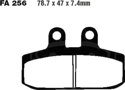 Image de Plaquettes de frein avant pour Aprilia Scarabeo 400 ie, année de fabrication 2006-2009 - Plaquettes de frein EBC - Neuf